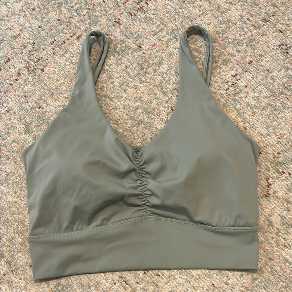Women's Sports Bra in Olive Green